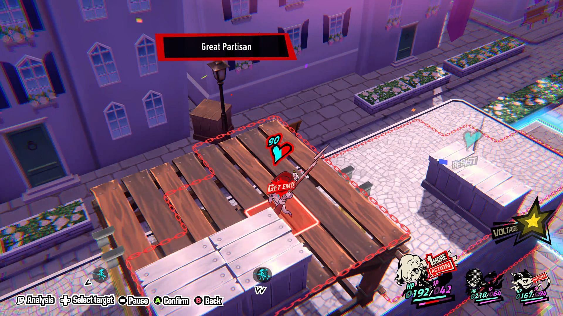 Use Great Partisan to get the final One More (Image via Persona 5 Tactica)